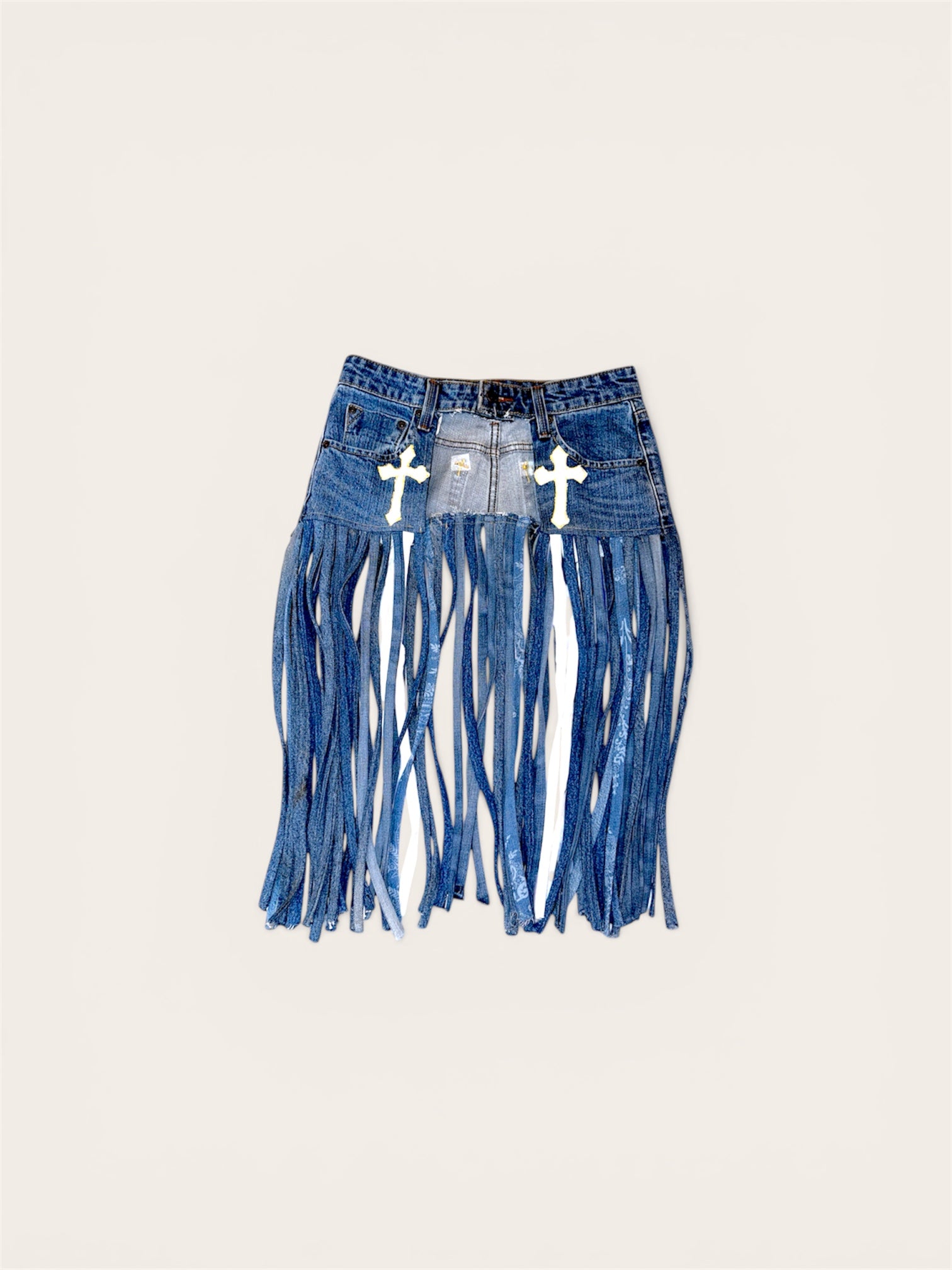 “Salvaged Saint Skirt”