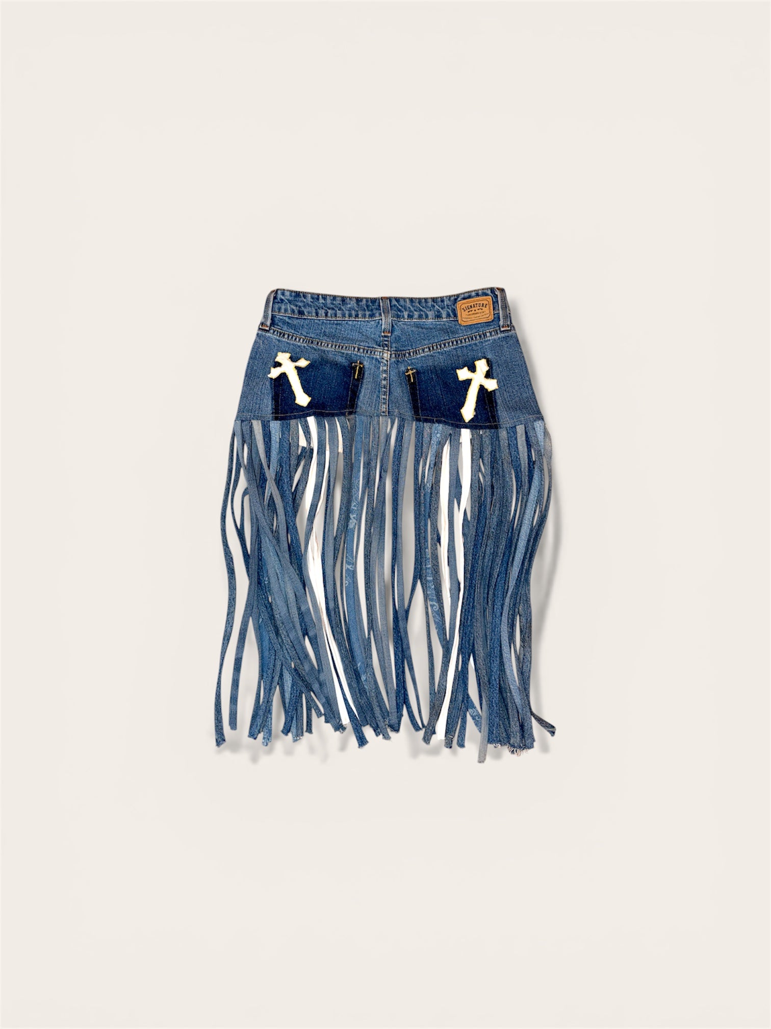 “Salvaged Saint Skirt”